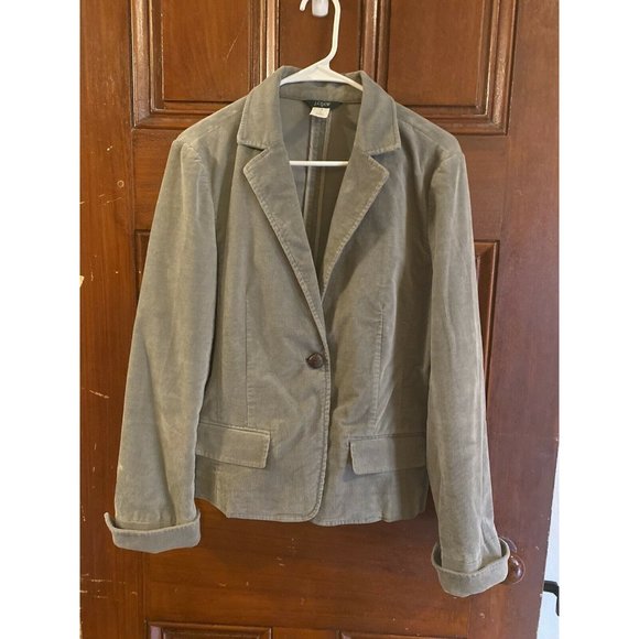 J. Crew Jackets & Blazers - Vintage J Crew Corduroy Blazer Womens Schoolboy Sz 12 Grey